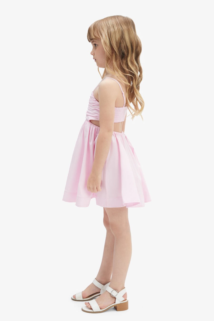 ZARELA POPLIN DRESS in colour BLISS PINK