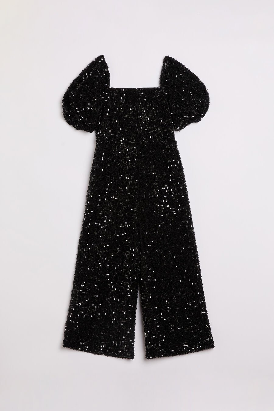 DION SEQUIN JUMPSUIT in colour BLACK