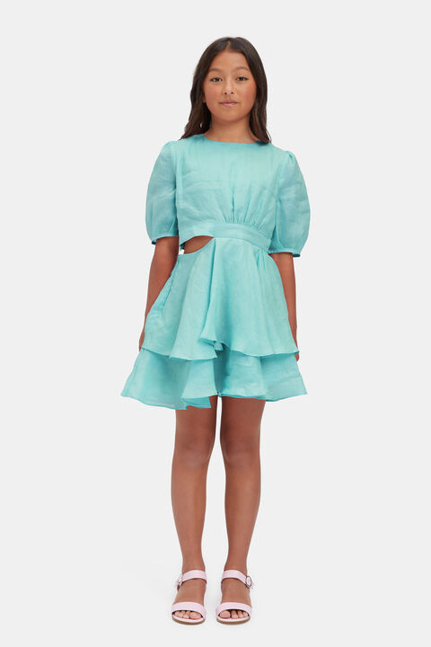 GIRLS MAIA MINI DRESS in colour CLEARWATER