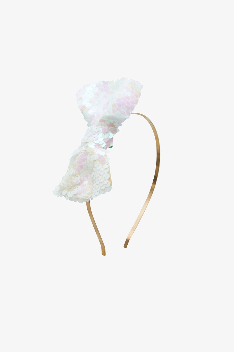 BOW HEADBAND in colour WHITE