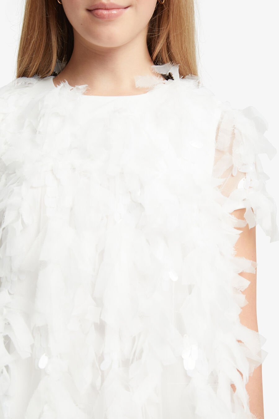MALLORY TIERED DRESS in colour ORCHID WHT