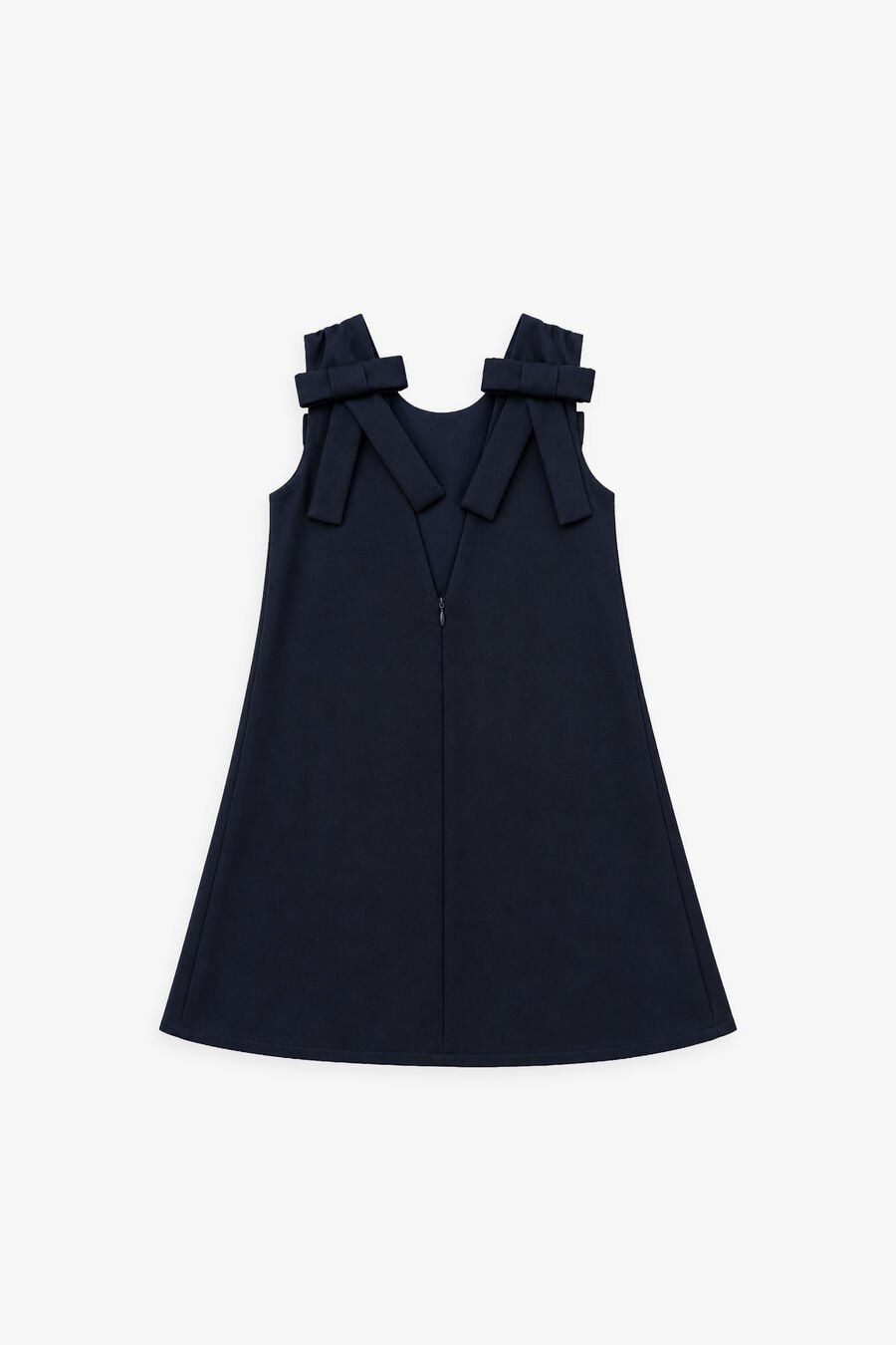 PAZ BOW MINI DRESS in colour Navy