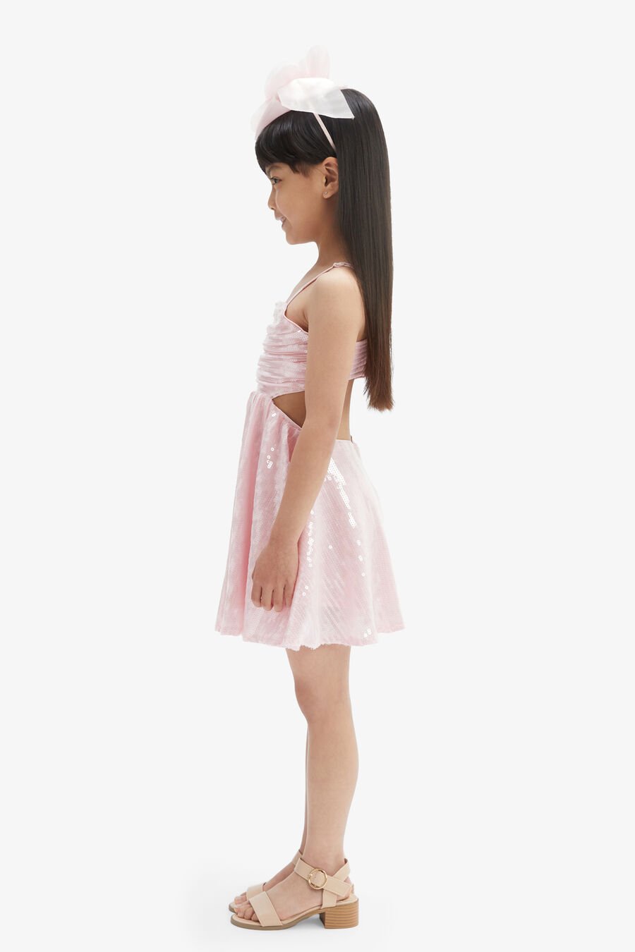 ZARELA SEQUIN DRESS in colour BLISS PINK