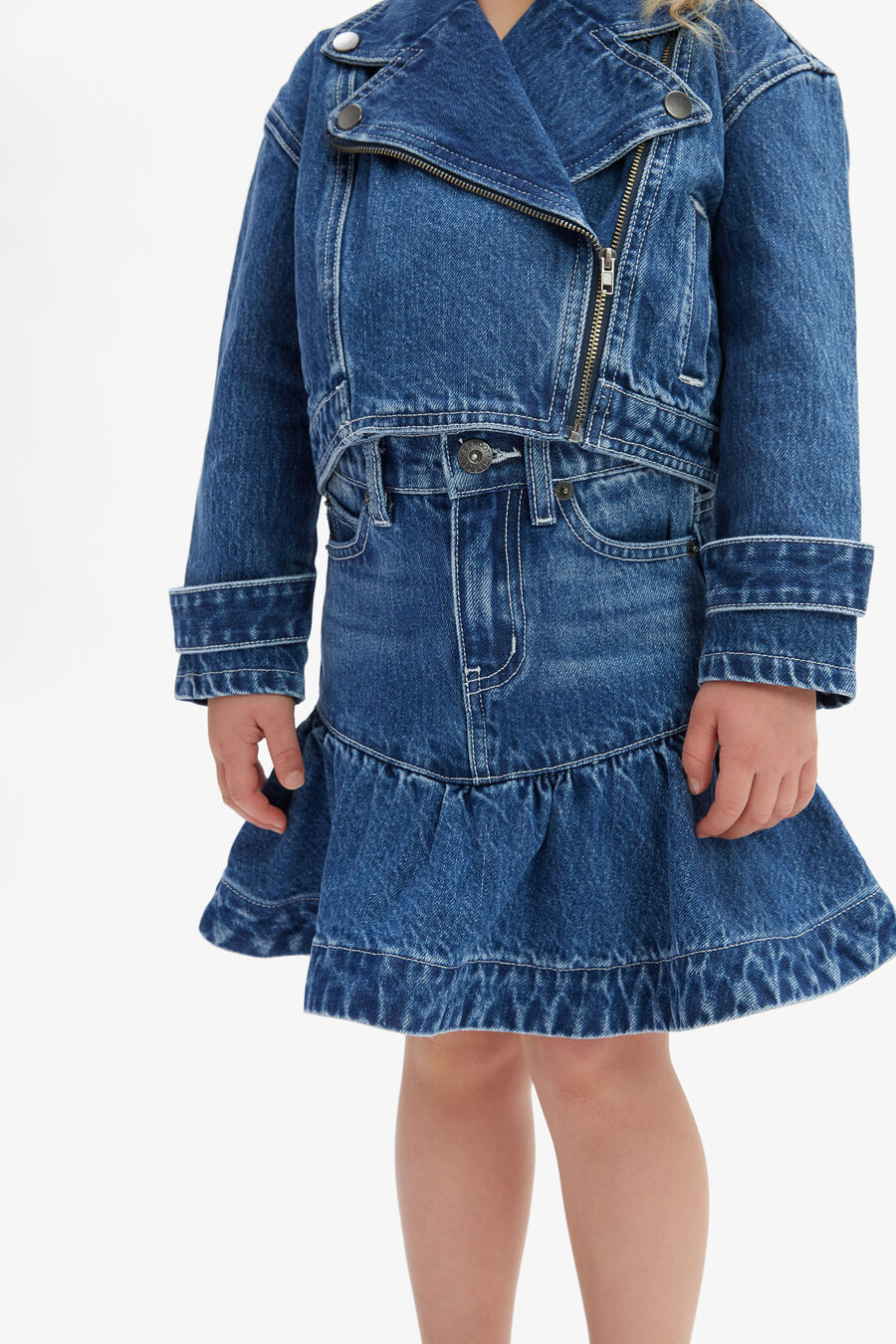 Girls Coco Denim Mini Skirt