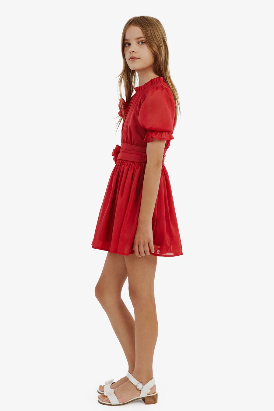 MERCER MINI DRESS in colour DEEP RED