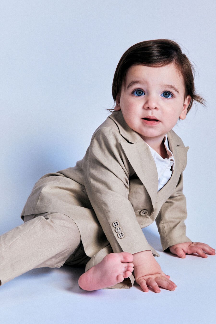 CHARLES PANT in colour SANDSHELL