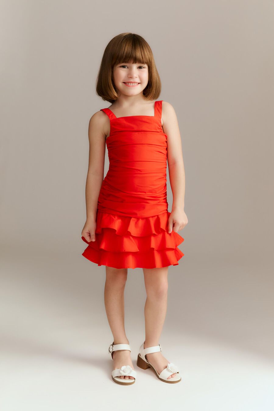 Girls Lia Poplin Dress