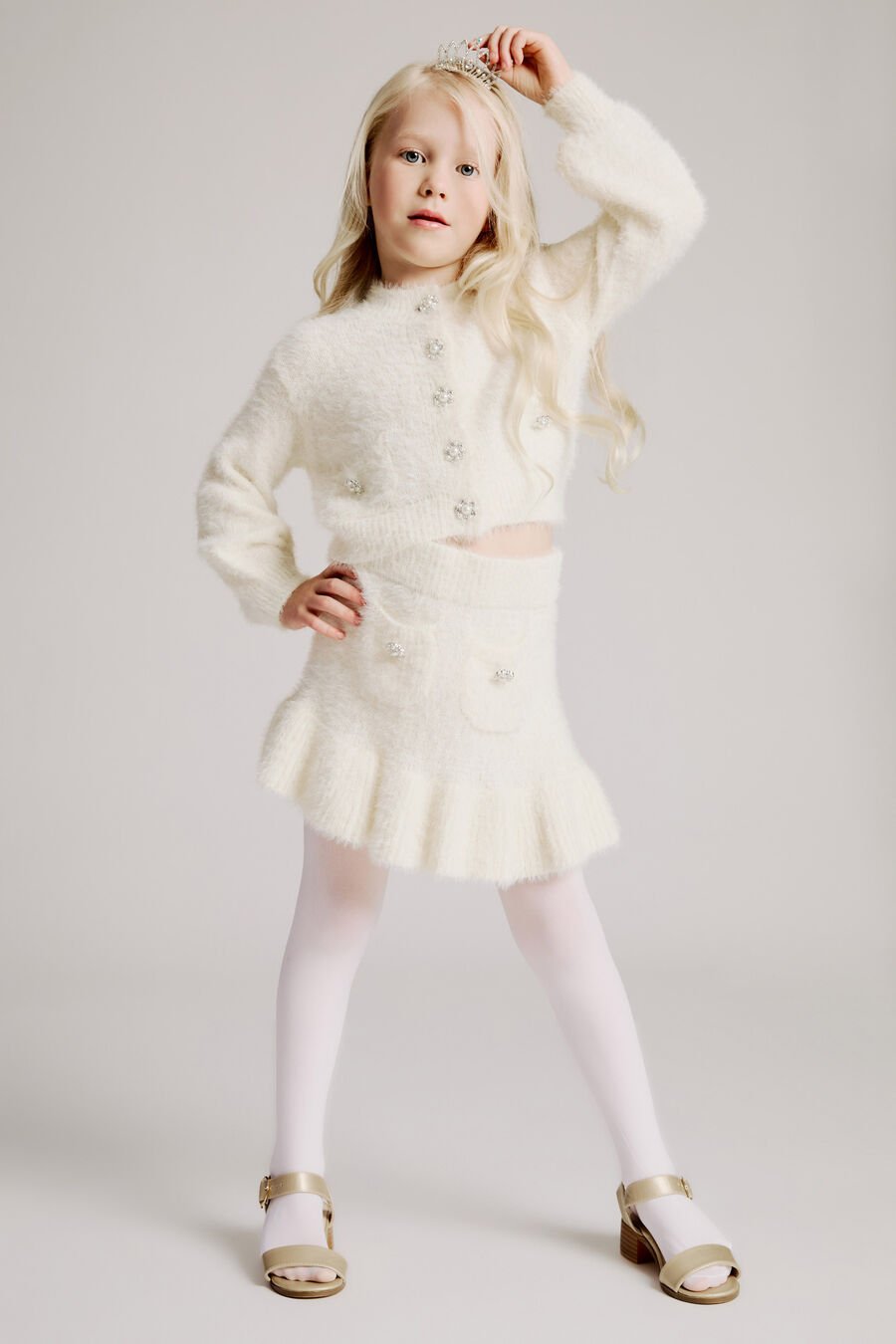 SOPHIA CARDI in colour WINTER WHI