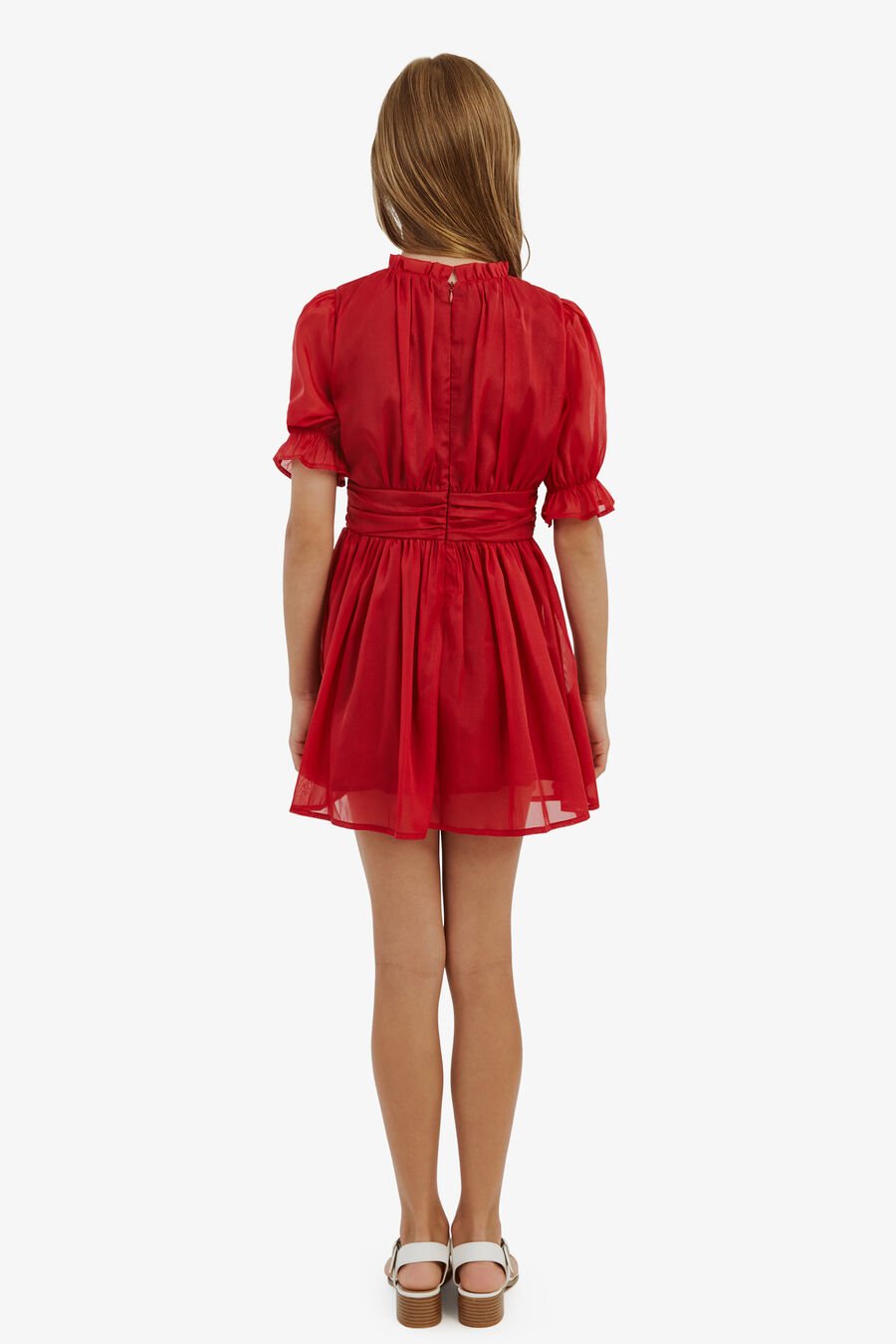 MERCER MINI DRESS in colour DEEP RED