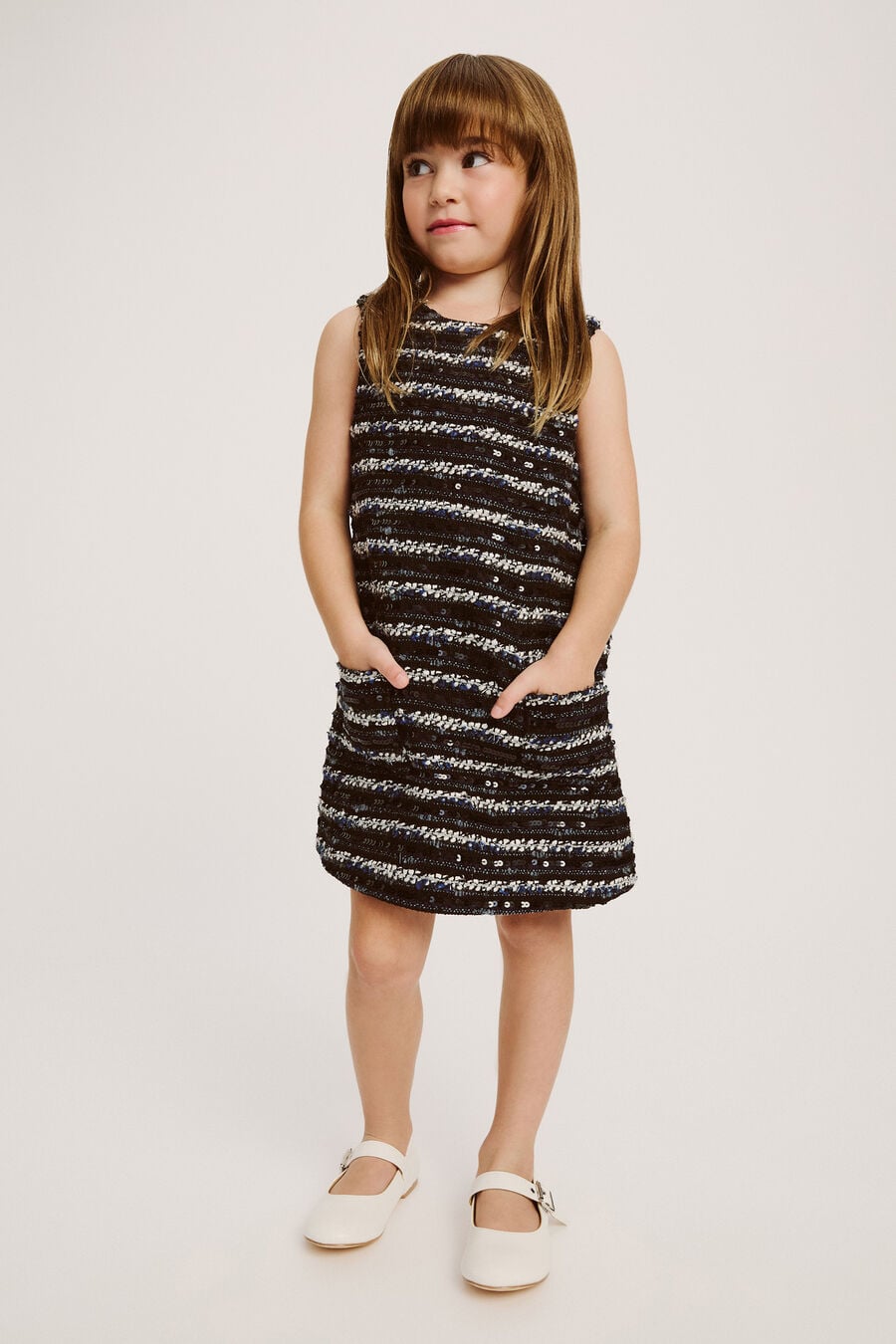 Girls Lana Boucle Dress