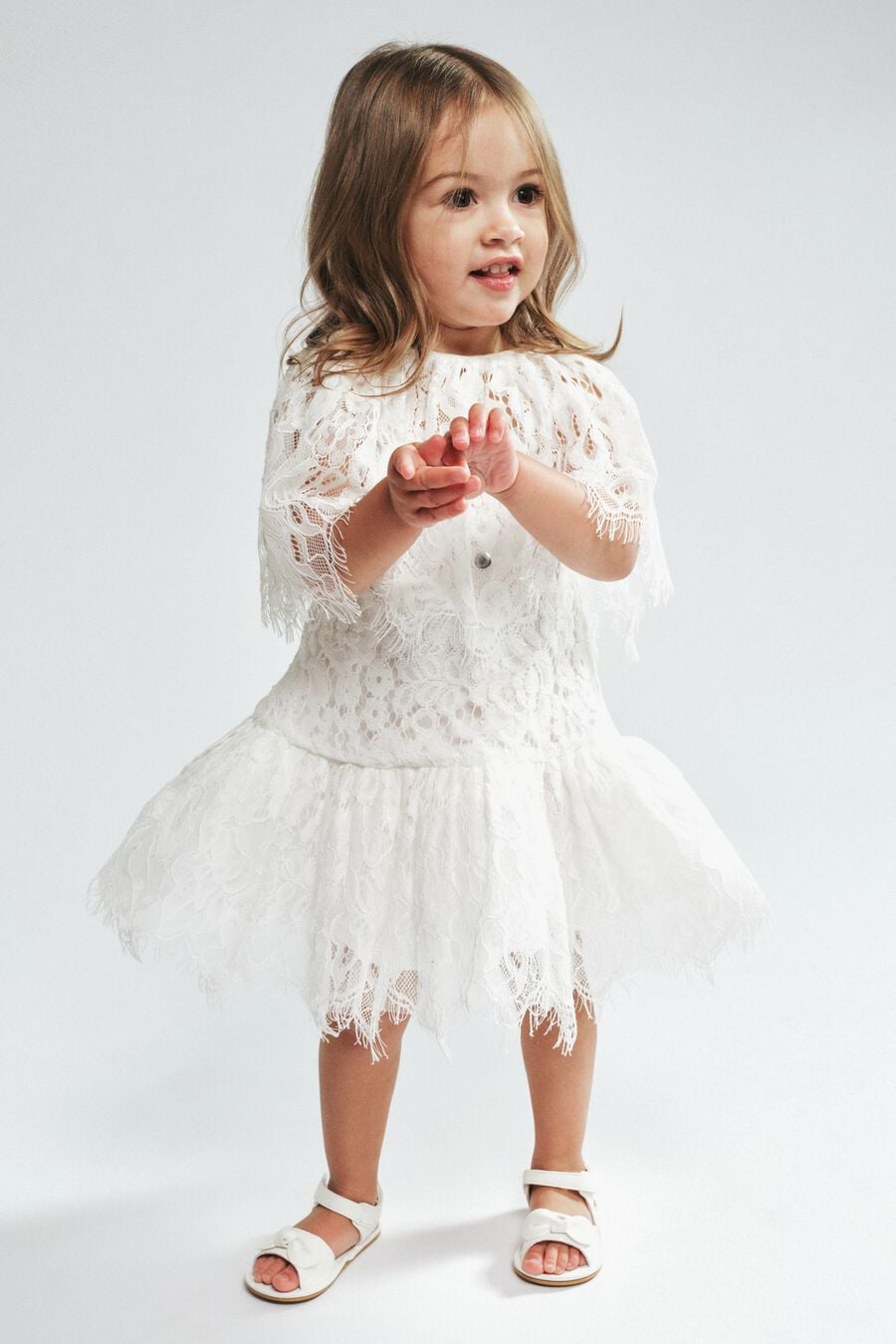 Baby Girl Bessy Lace Cape Dress
