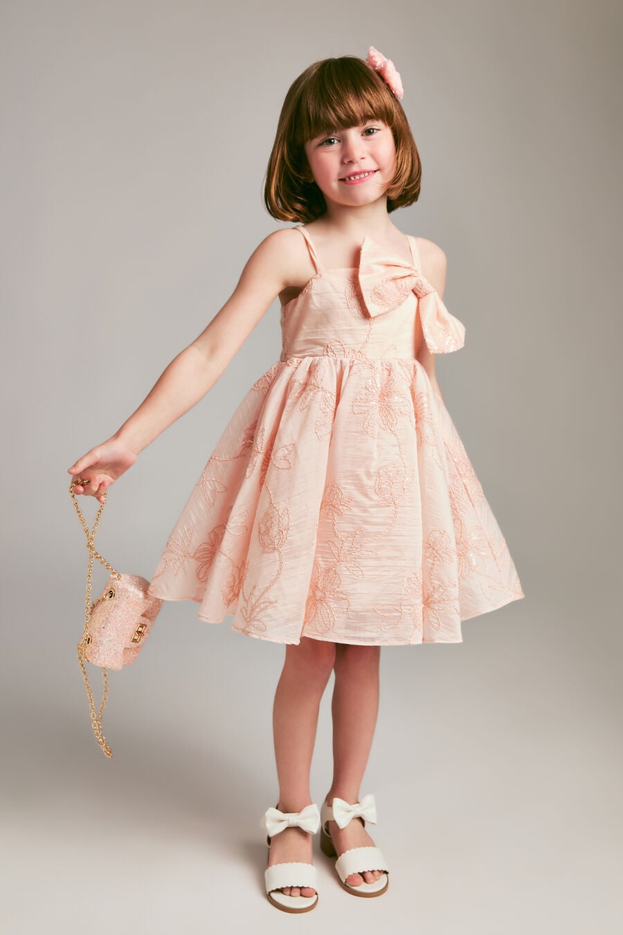 Girls Amelia Embroidered Dress