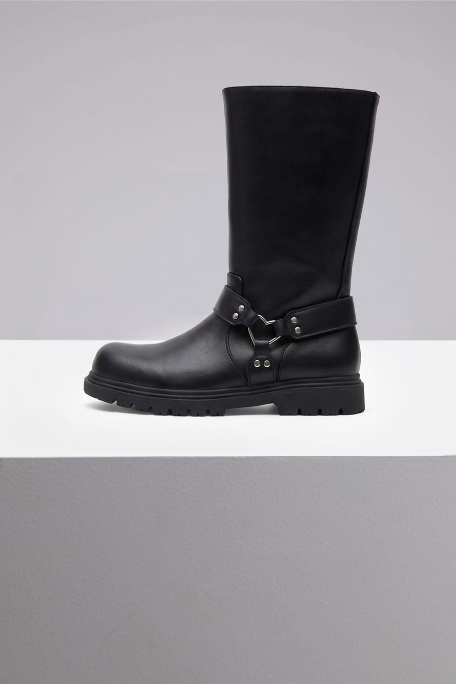 Girls Side Buckle Heart Boot