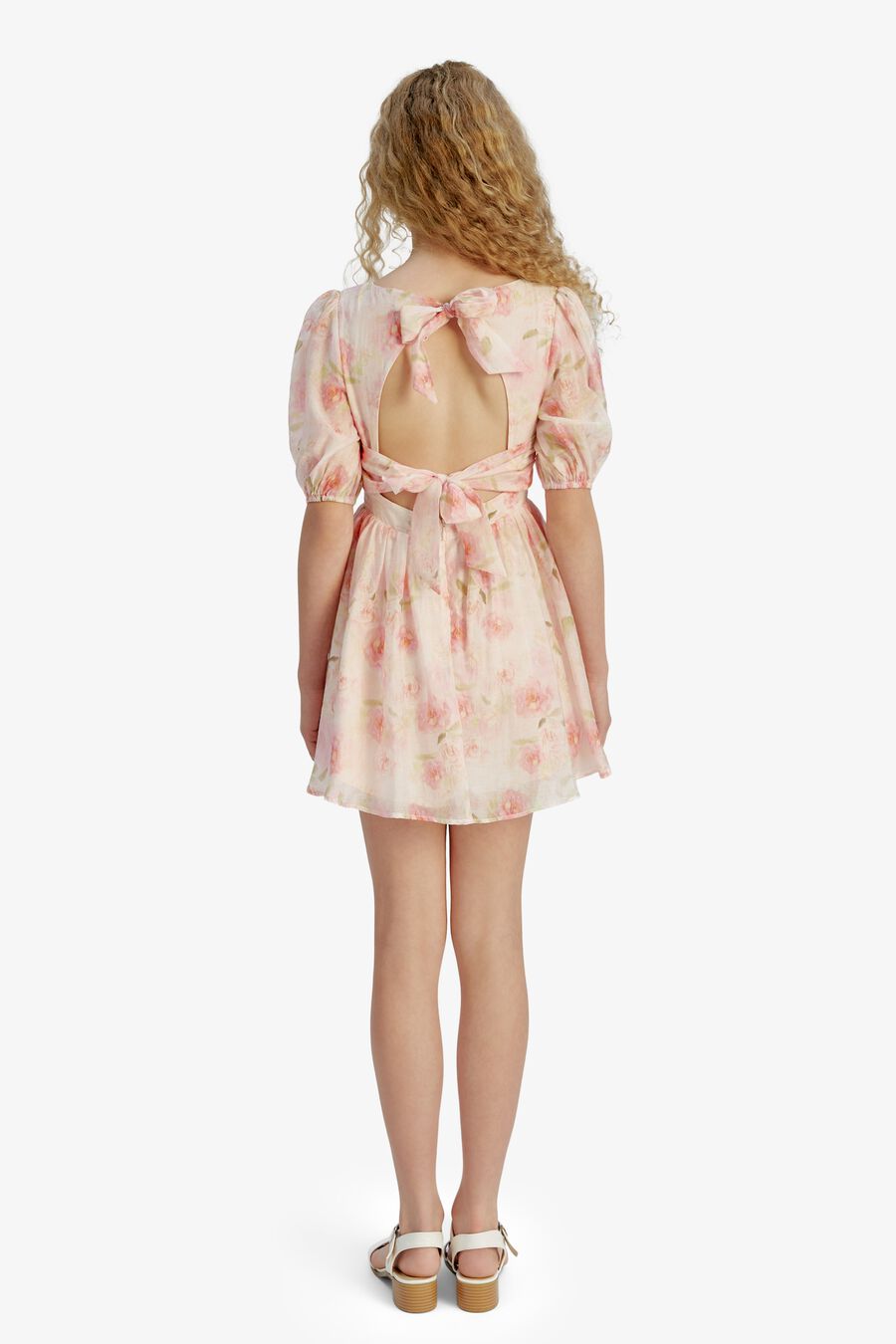 MARGO FLORAL MINI DRESS in colour Pink Floral
