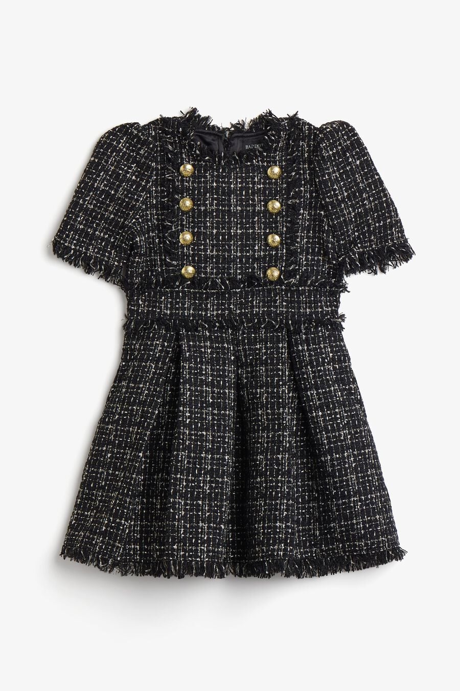 BRIELLE BOUCLE DRESS in colour Black Sparkle