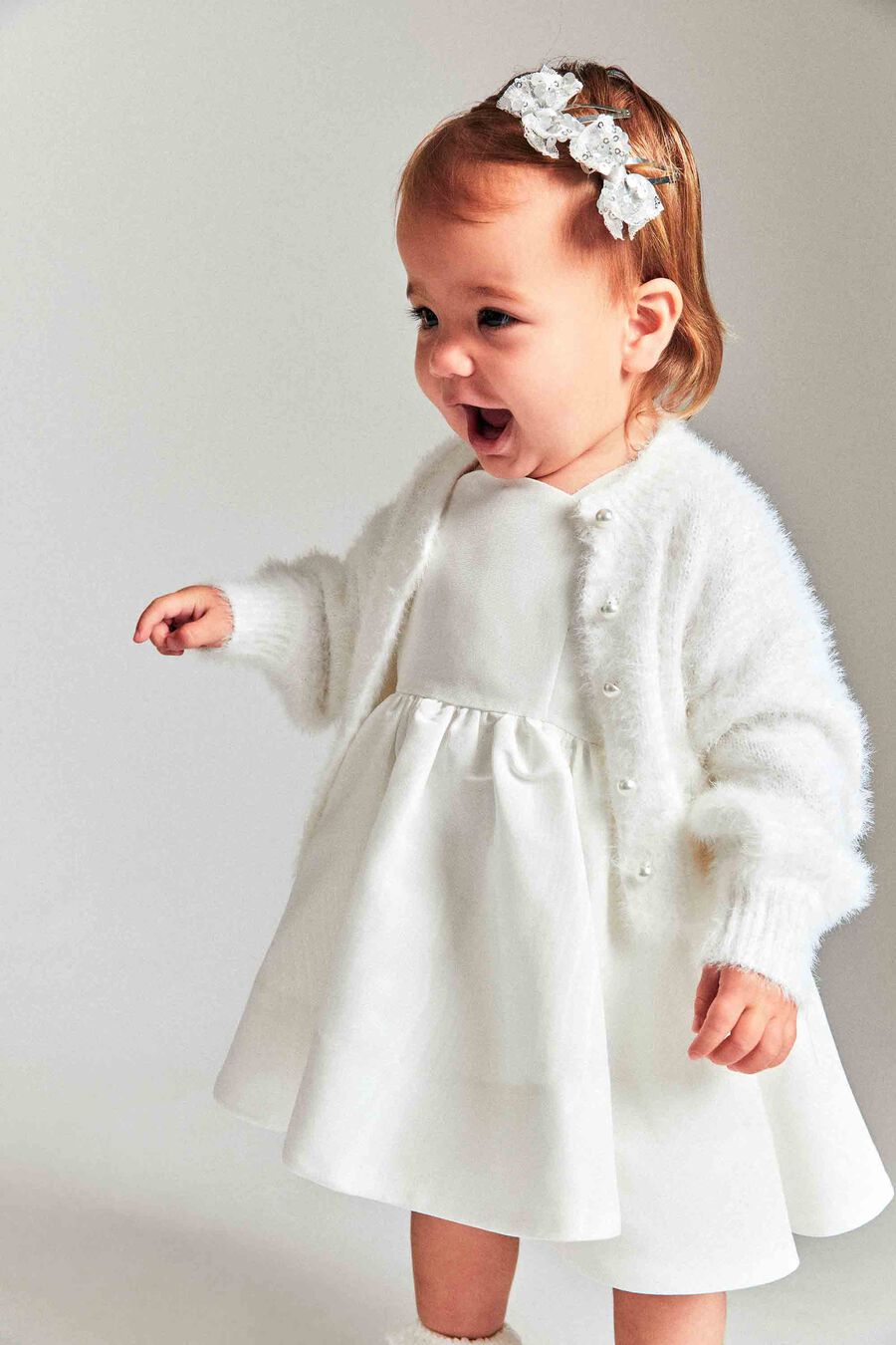 BELL SLEEVE CARDI in colour IVORY