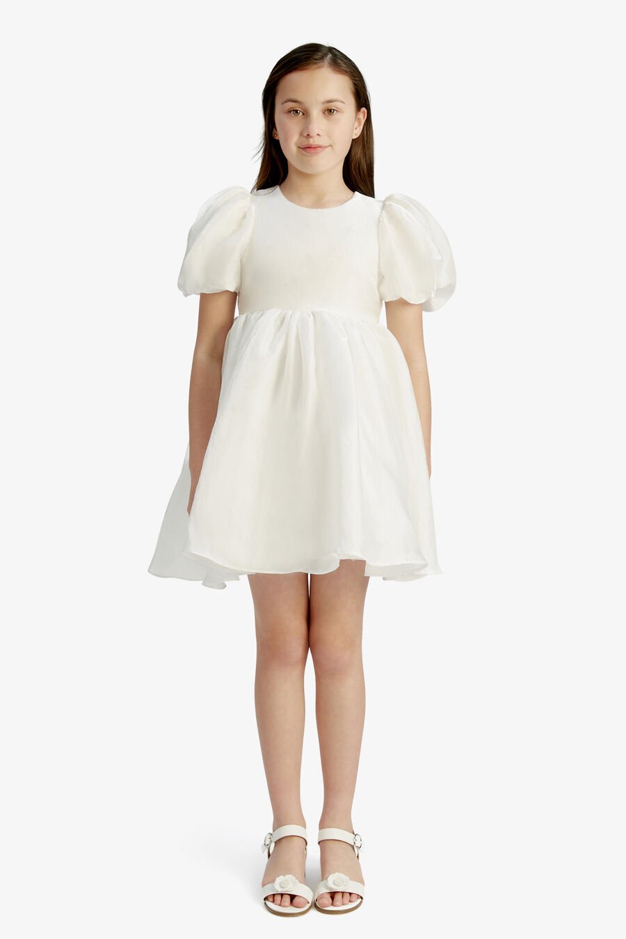 JULIET MINI DRESS in colour ORCHIDWHT