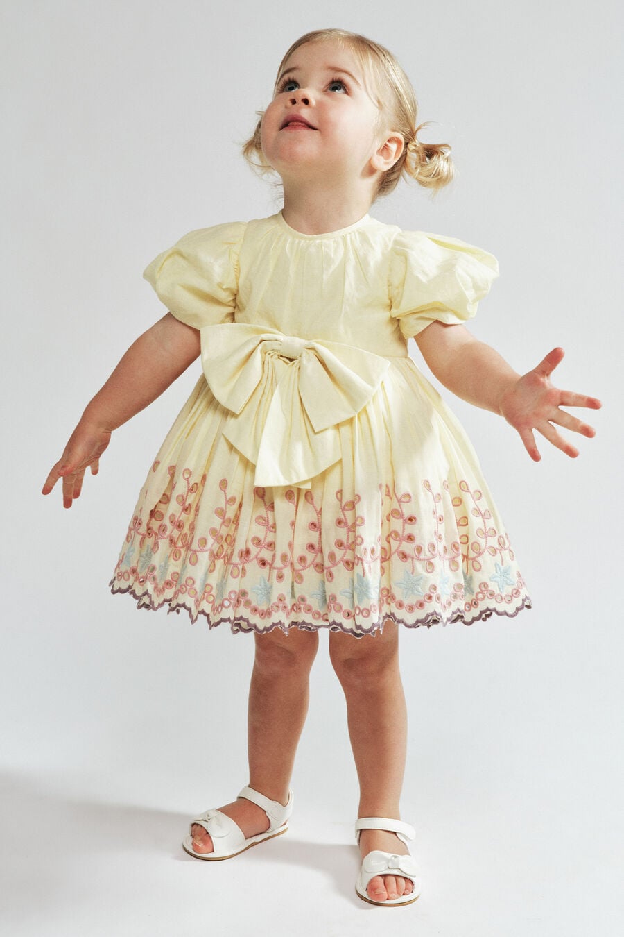 Baby Jade Embroidered Mini Dress