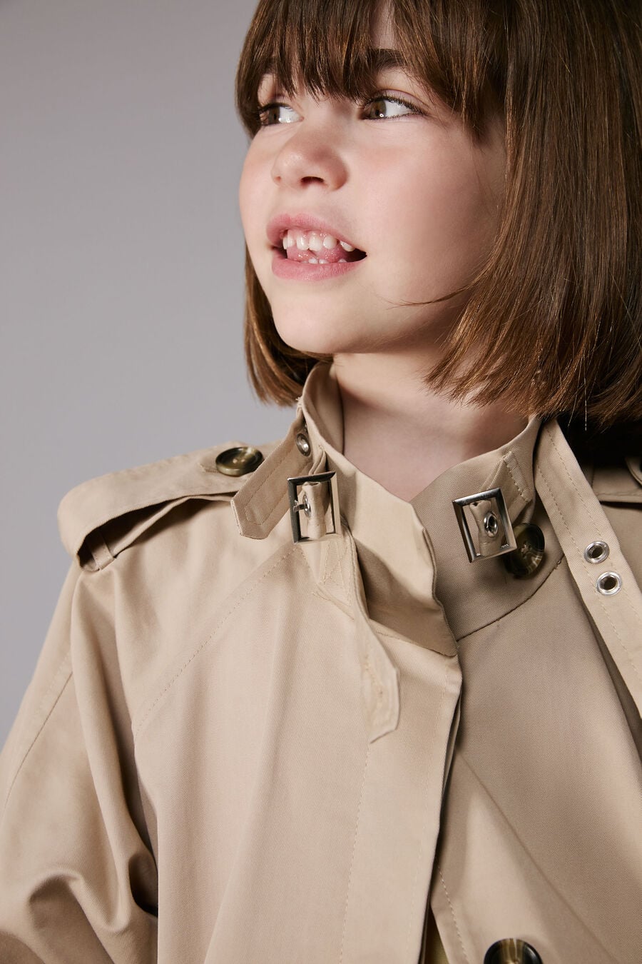 Girls Isler Long Trench