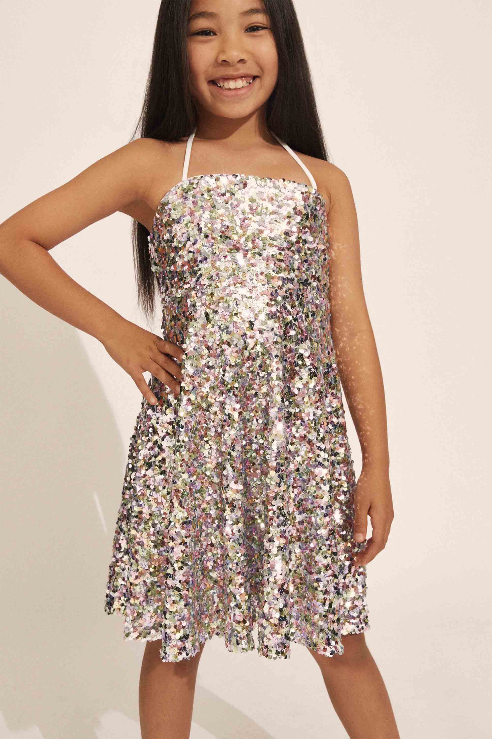 mini boden rainbow halter dress BODEN Rainbow Halter Neck Dress