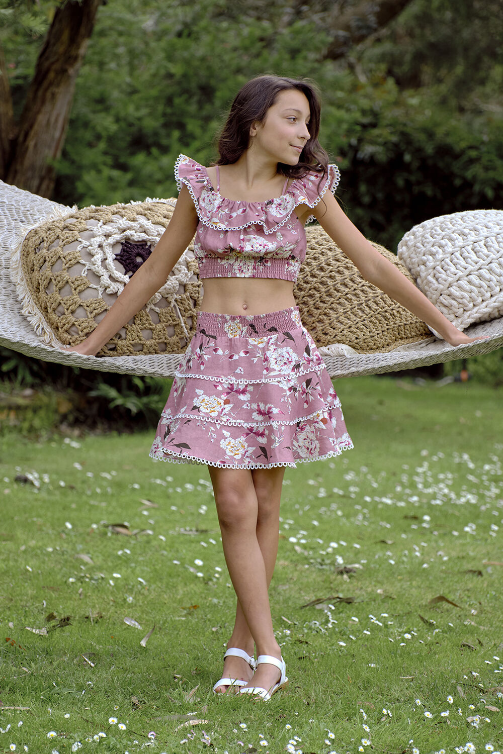 Floral 2025 skirt rose