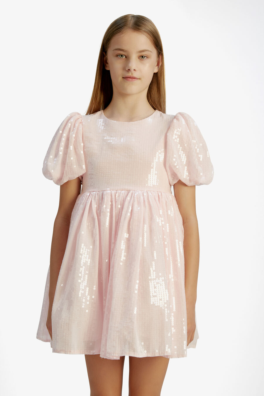 HALINA SEQUIN MINI DRESS in colour Powder Pink