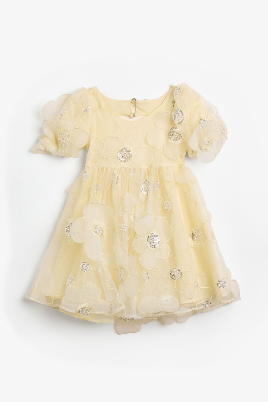 Girls Jamie Flower Heart Mini Dress