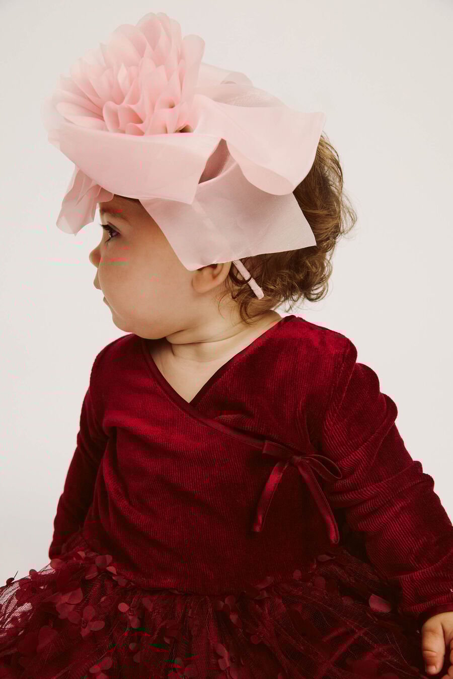 CARA  BALLET DRESS in colour Burgundy