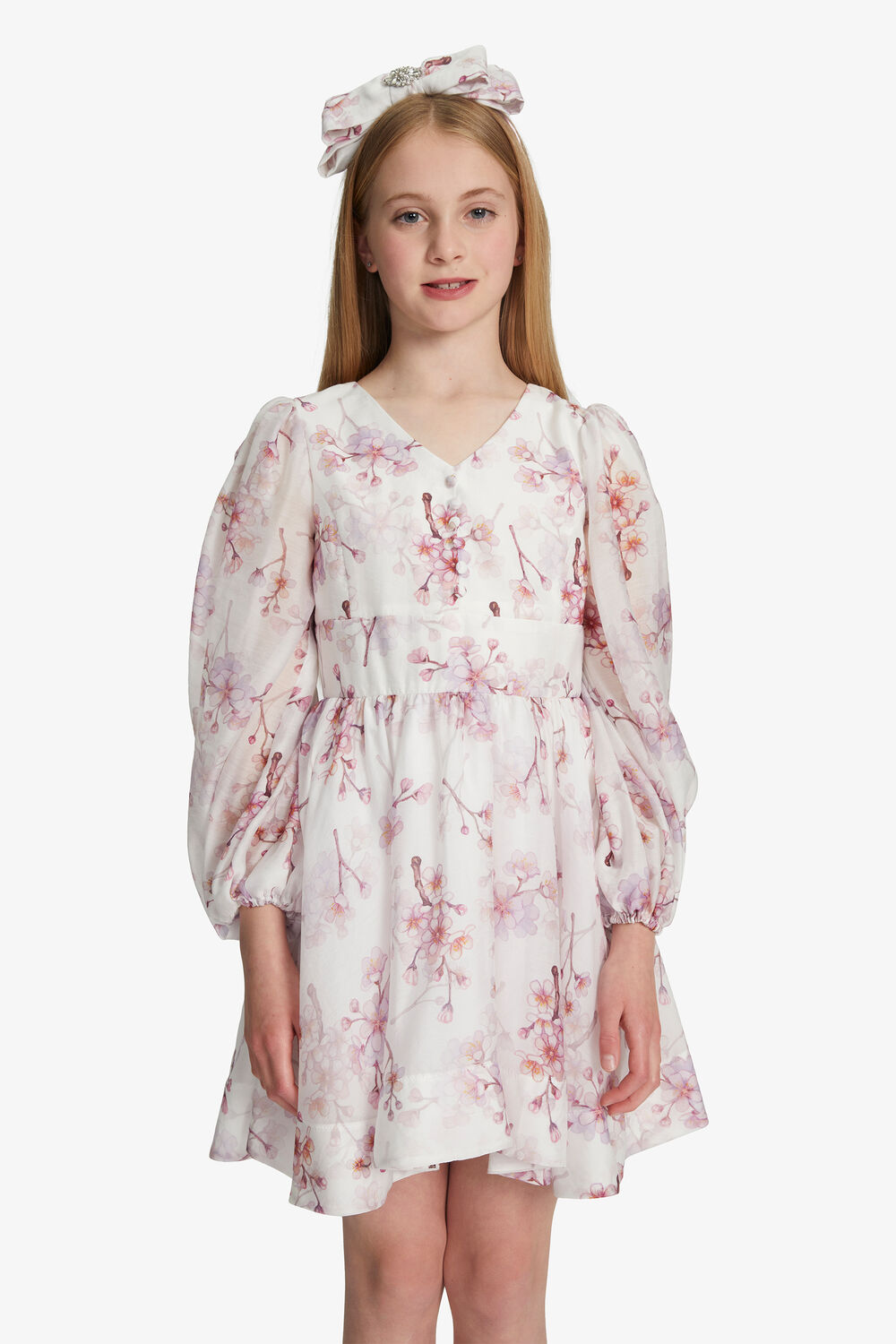 GIRLS RAISA MINI DRESS in colour BLOSSOM