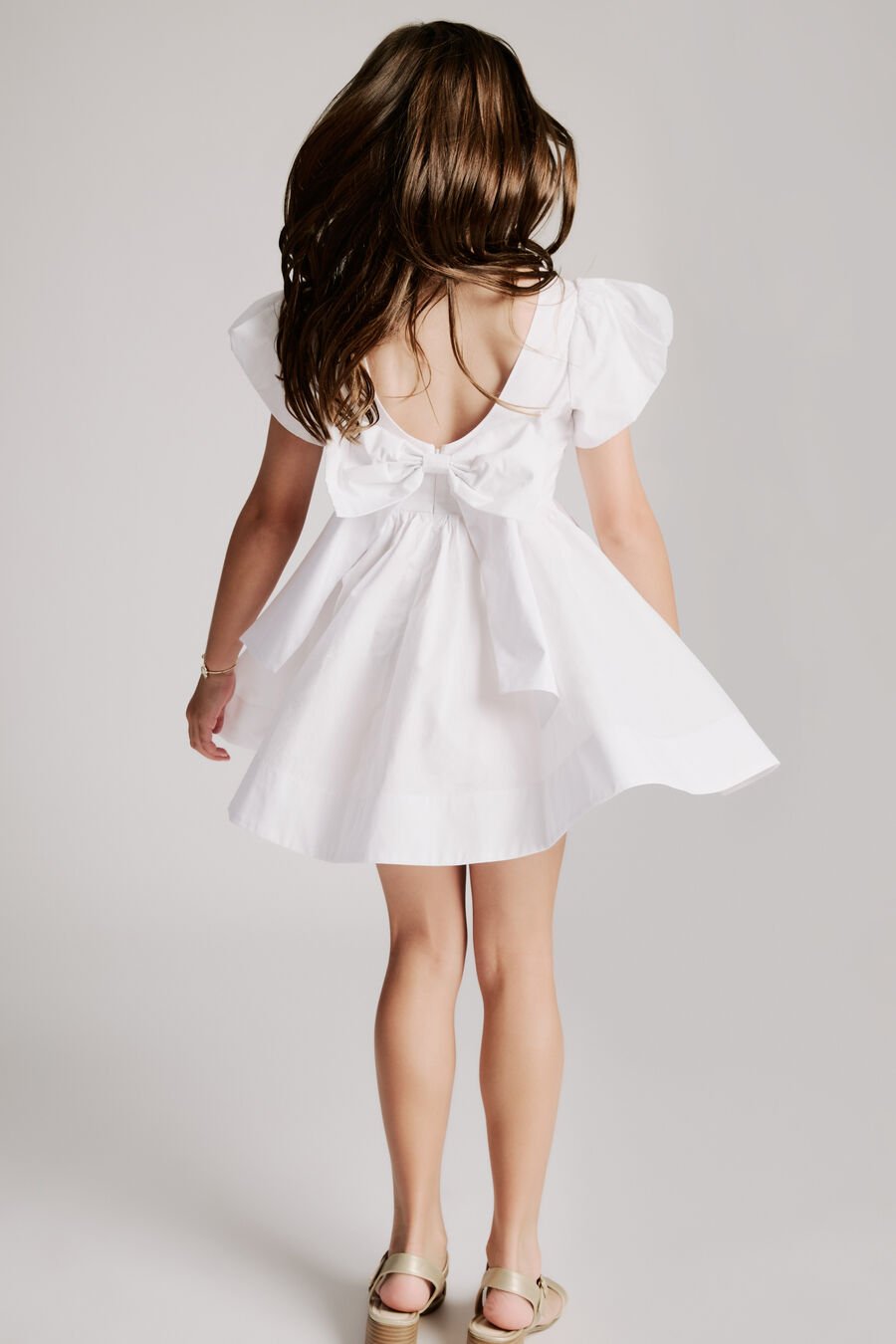 LANAI POPLIN DRESS in colour ORCHIDWHT