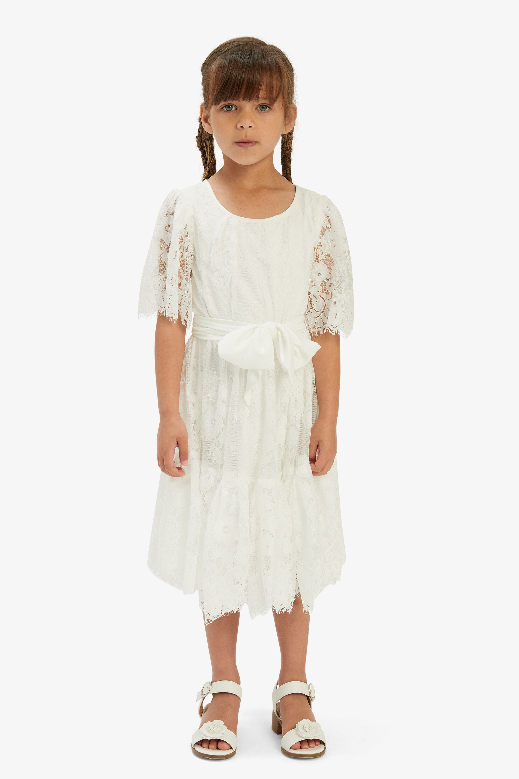 Bardot flower girl dress shop