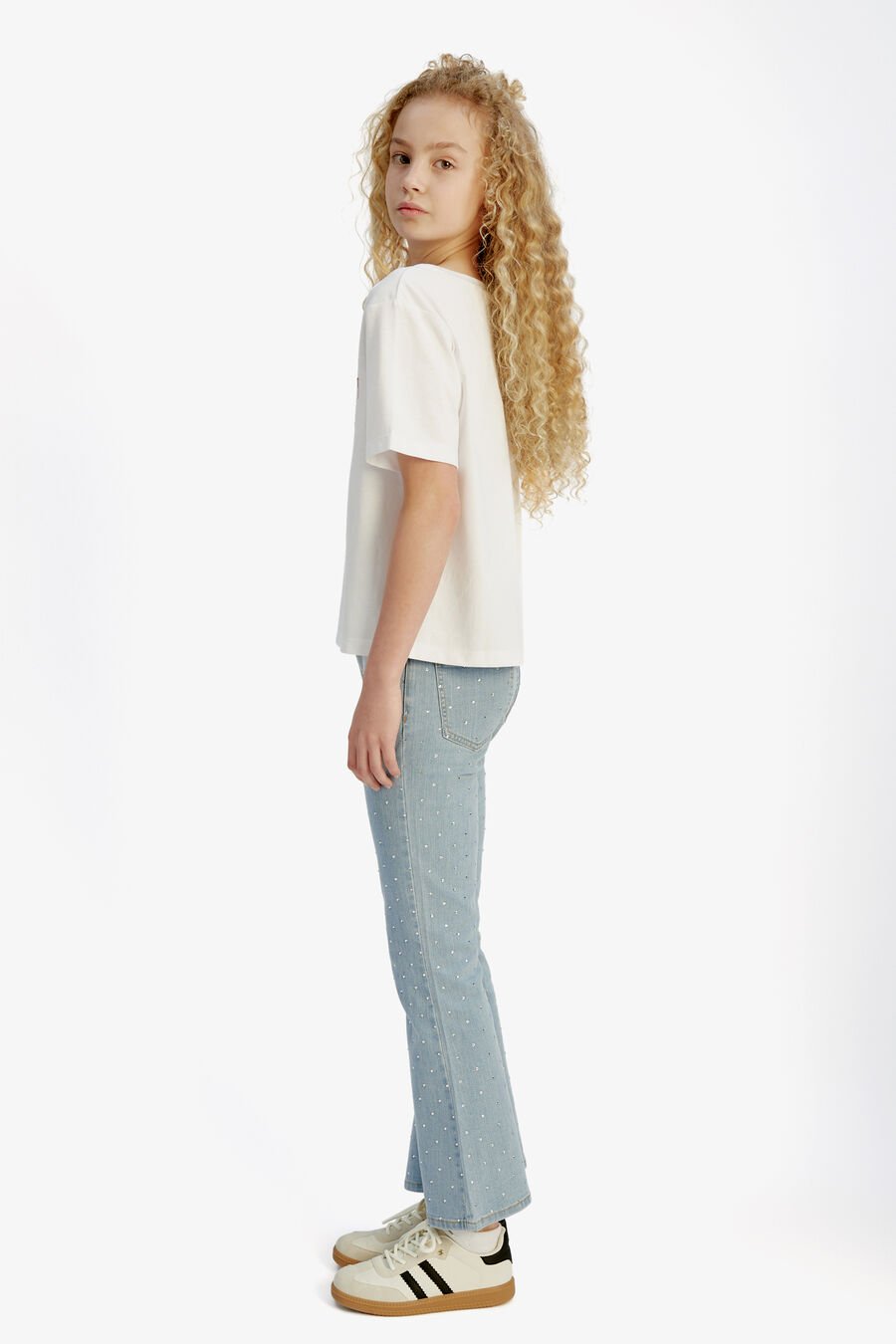 BARDOT SEQUIN TEE in colour PINK