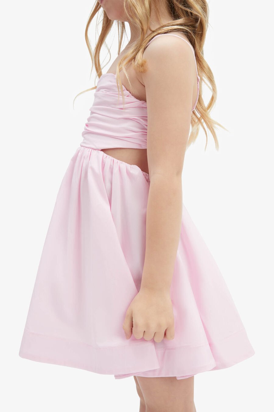 ZARELA POPLIN DRESS in colour BLISS PINK
