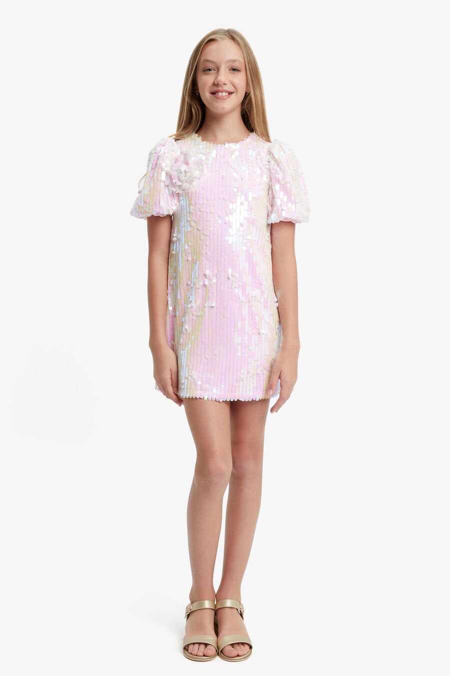 GISELLE MINI DRESS in colour CAMEO PINK