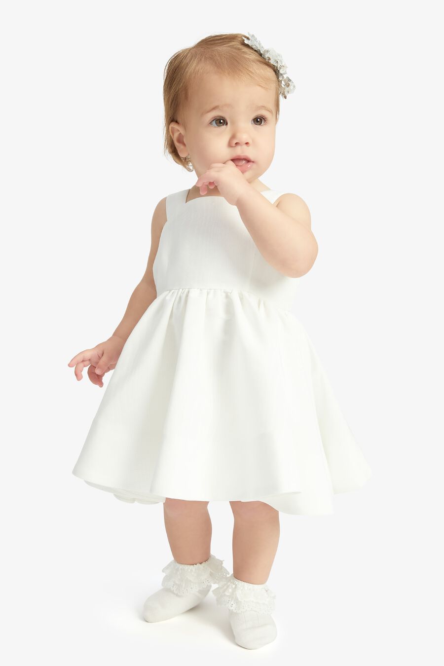 JUNE MINI DRESS in colour ORCHIDWHT