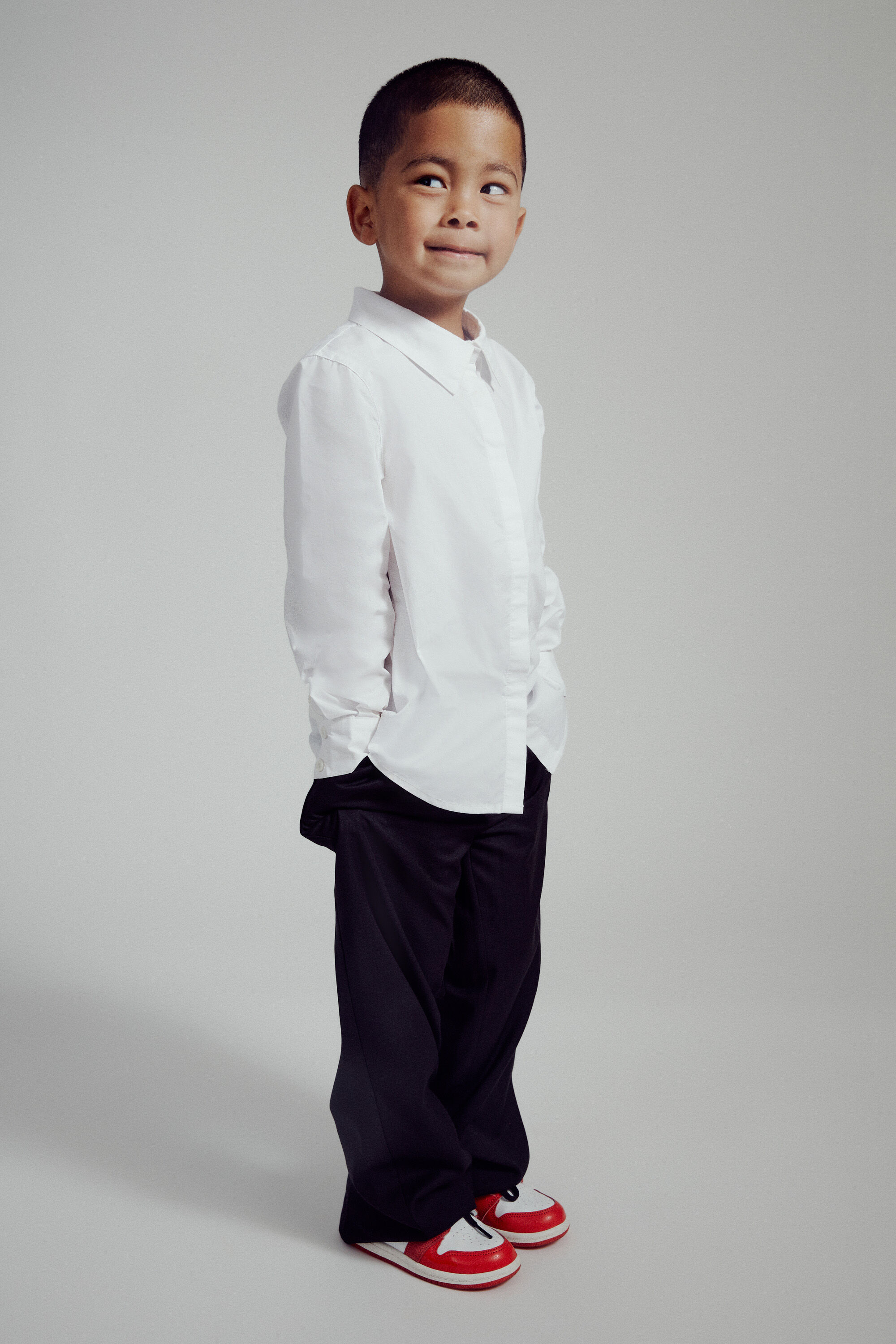 Boys pleated pants on sale