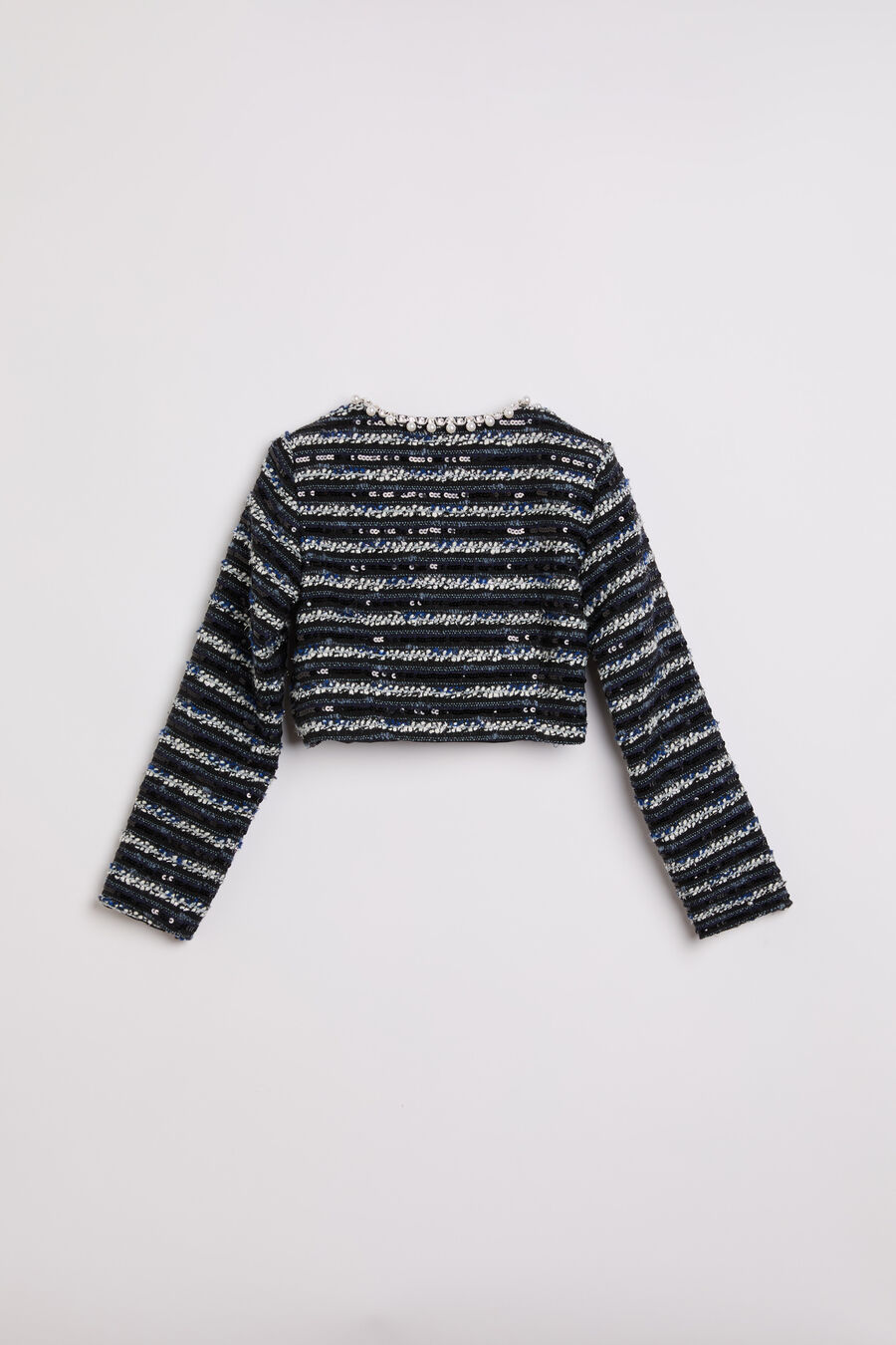 LANA BOUCLE JACKET in colour NAVY/BLACK