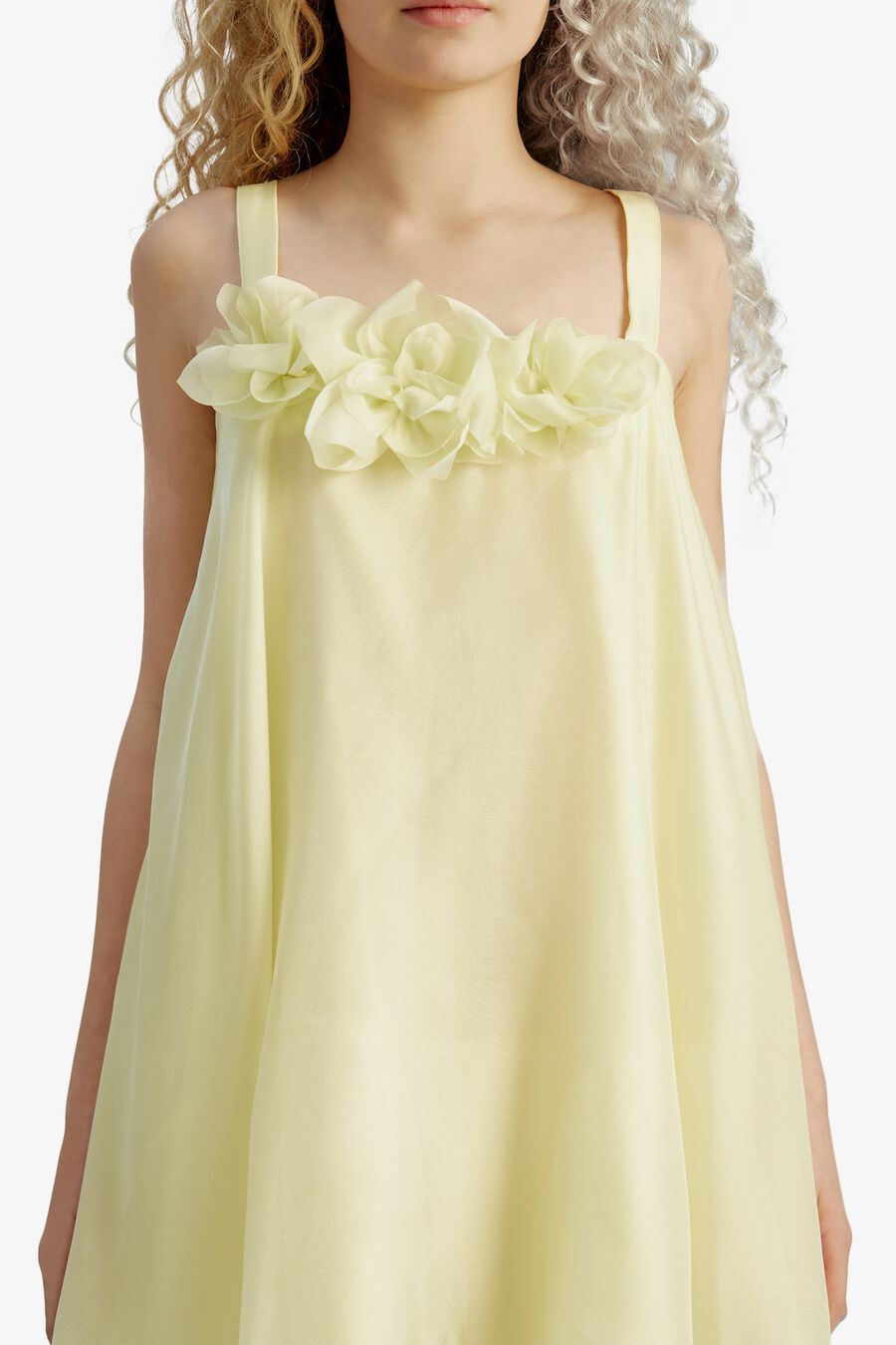 CECILIA MINI DRESS in colour Canary Yellow