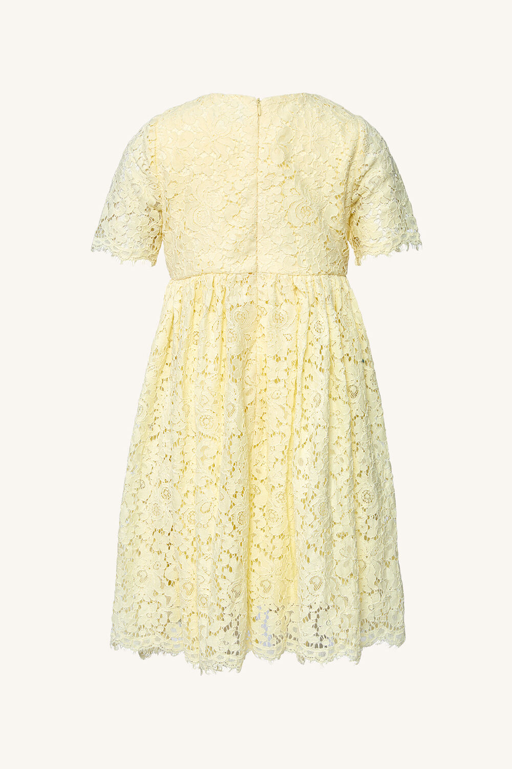 Girls BAILEE LACE DRESS in colour BUTTERCUP