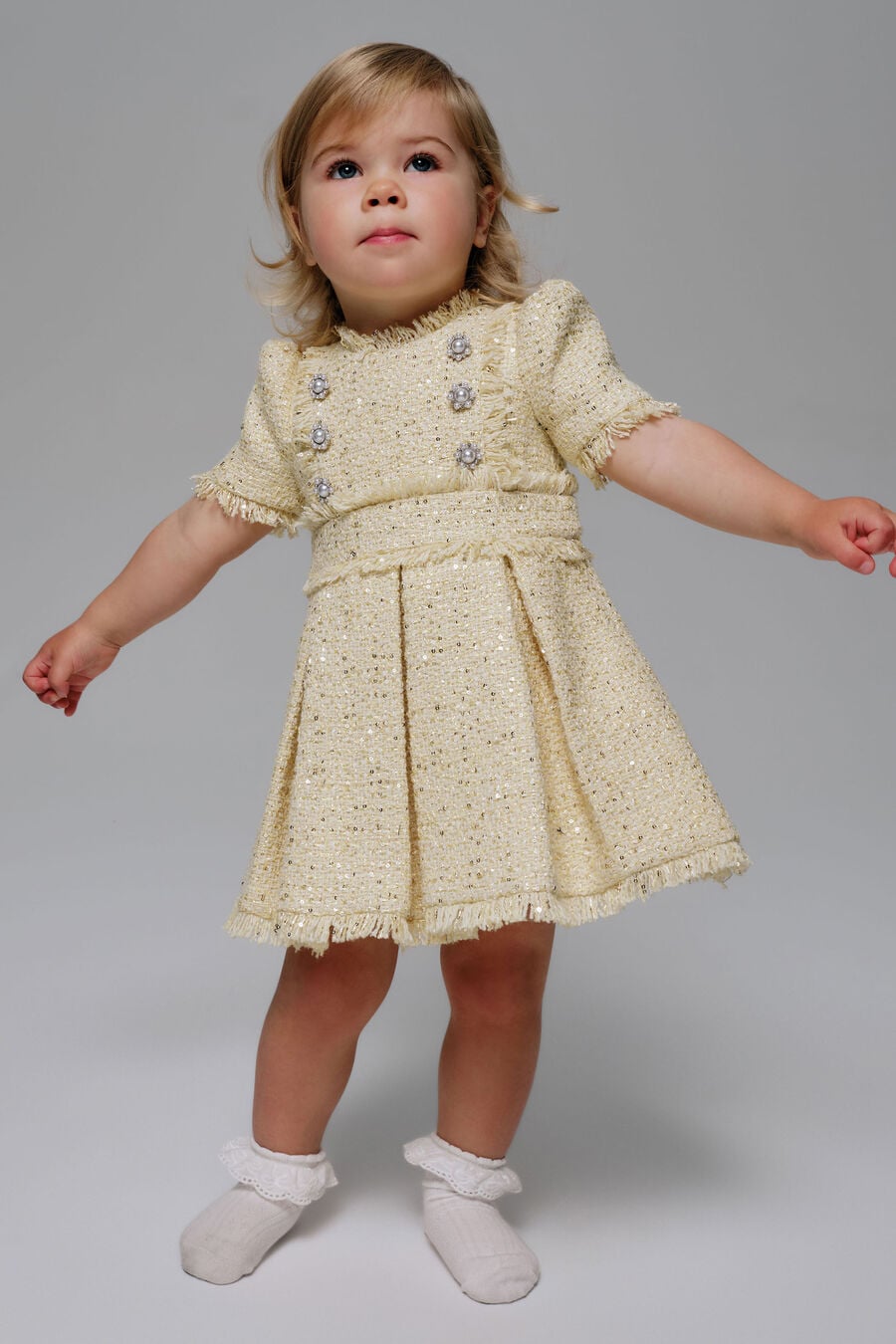 Baby Brielle Boucle Dress