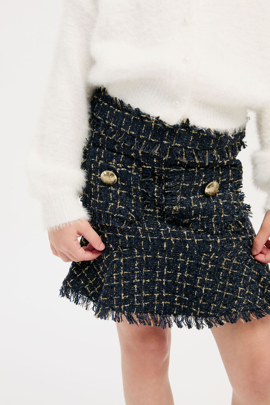 Girls Khari Boucle Skirt