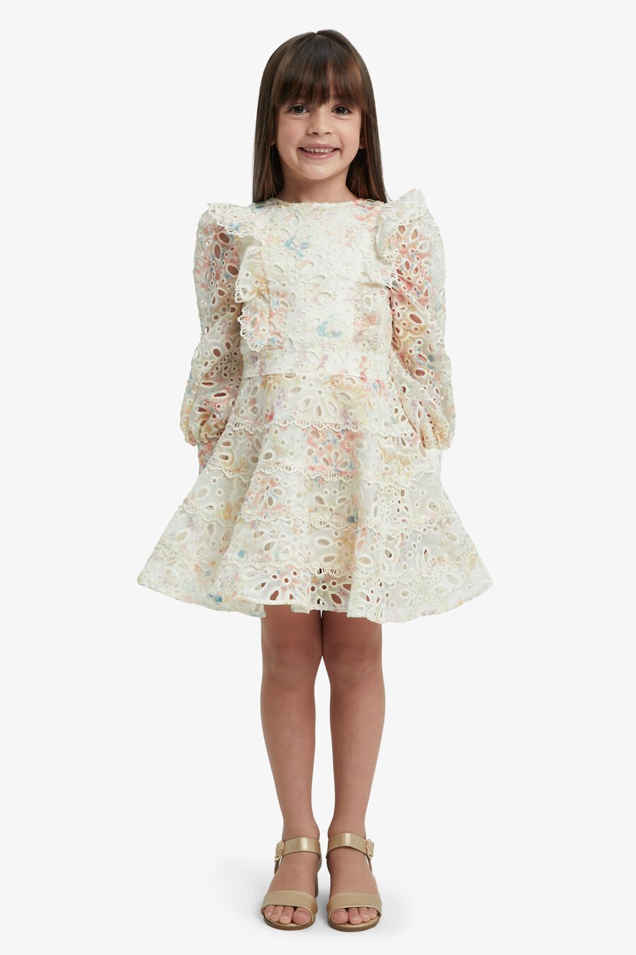 MILEY MINI DRESS in colour GARDEN FL