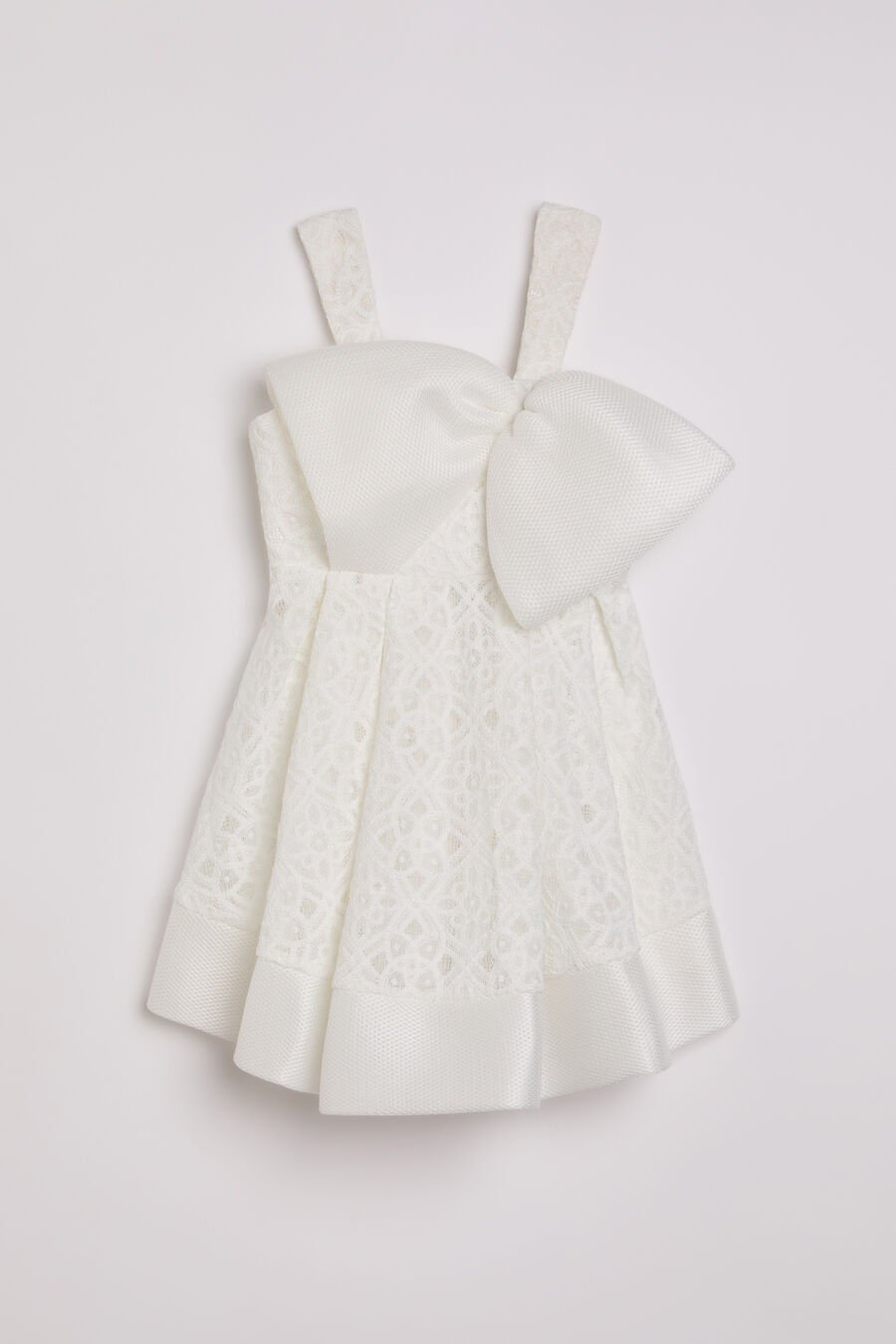 WILLOW BOW DRESS in colour ORCHIDWHT
