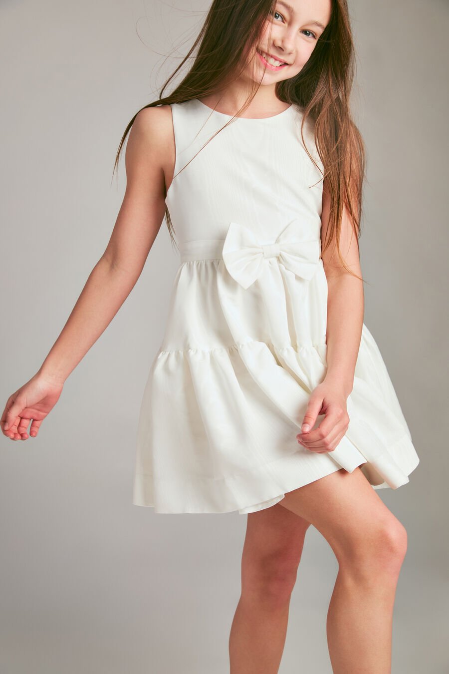 Girls Zaida Mini Bow Dress