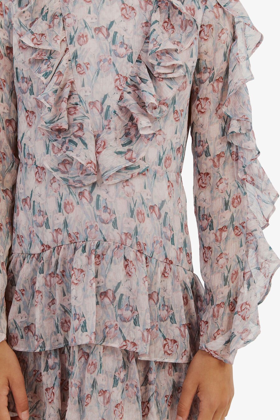 FLORAL RAH RAH DRESS in colour TULIP FLORAL