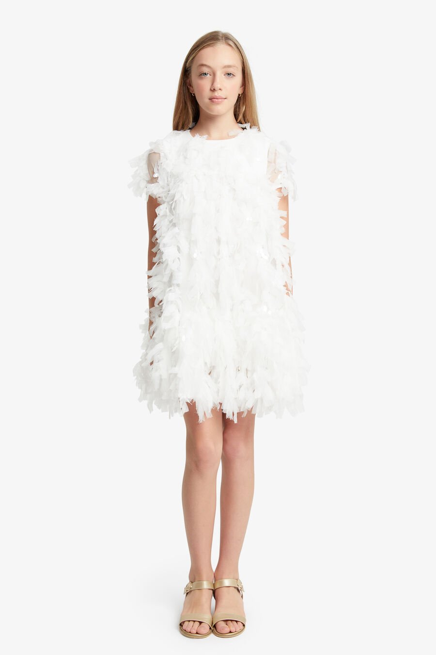 MALLORY TIERED DRESS in colour ORCHID WHT