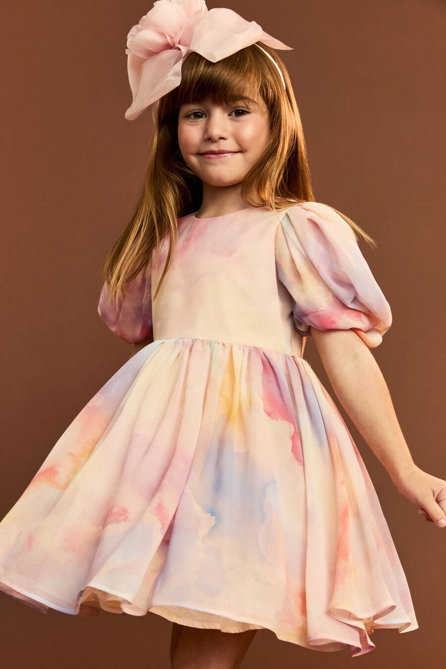 Girls Juliet Tie Dye Mini Dress