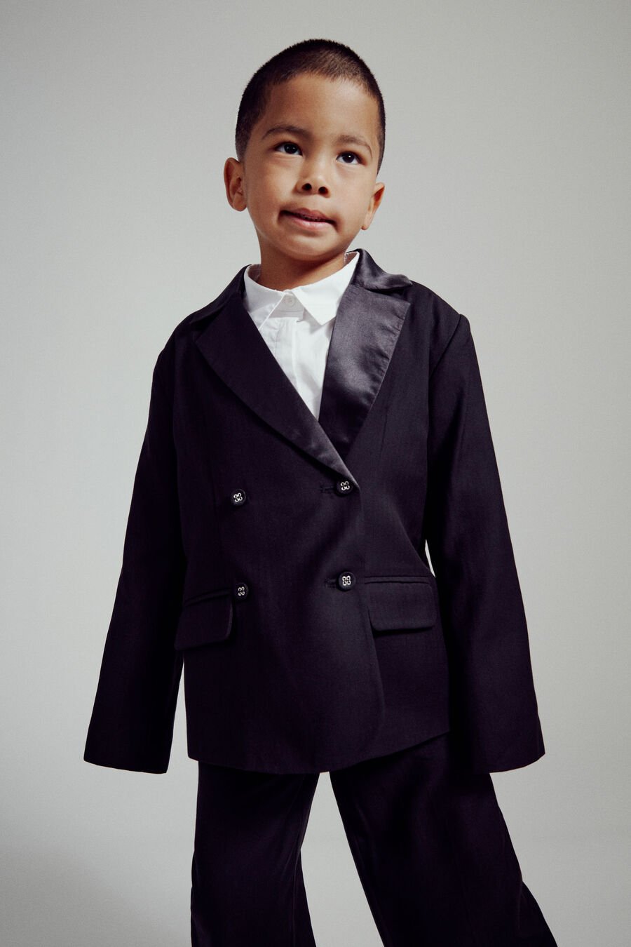 TIMOTEE DOUBLE BREASTED BLAZER in colour BLACK