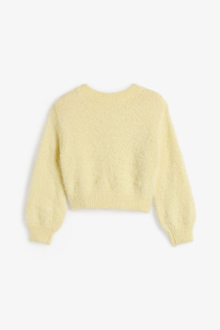 BELL SLEEVE CARDI in colour LEMON