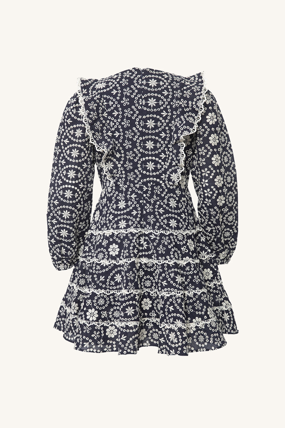 Girls SADIE BRODERIE DRESS in colour BLACK IRIS